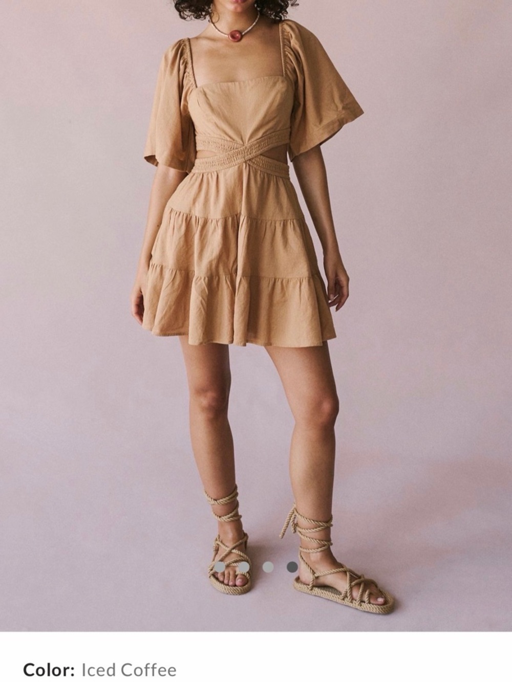 Free People Cross of Sunlight Mini Dress - Picture 4 of 8